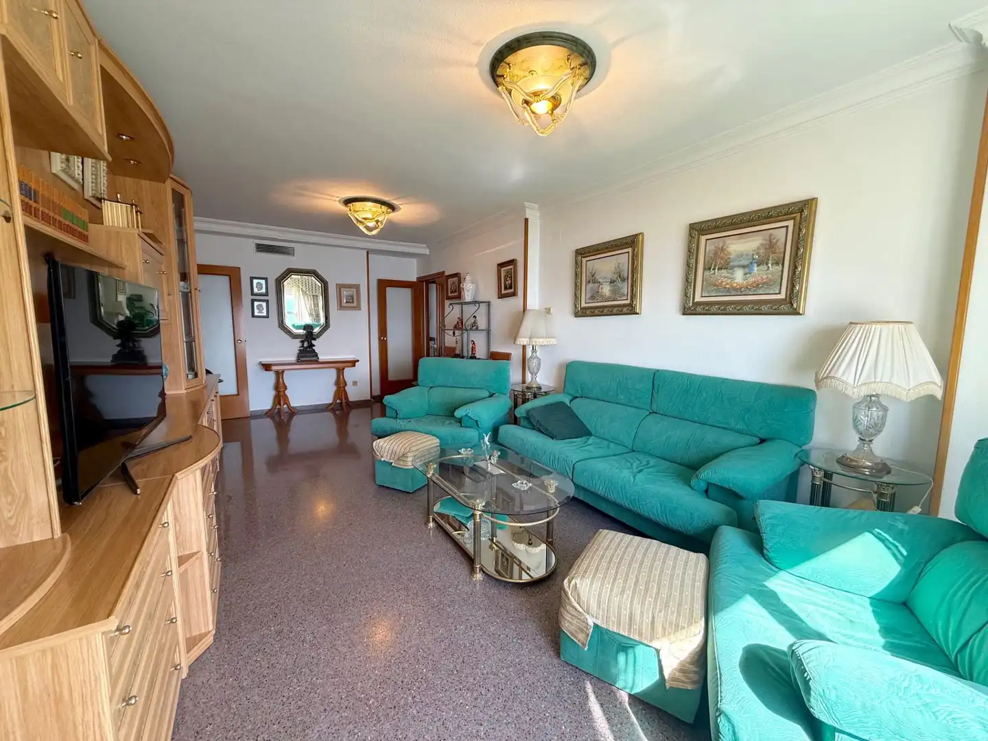 Sala de estar de Apartamento en venta en Benidorm con Aire acondicionado, Jardín privado y Amueblado