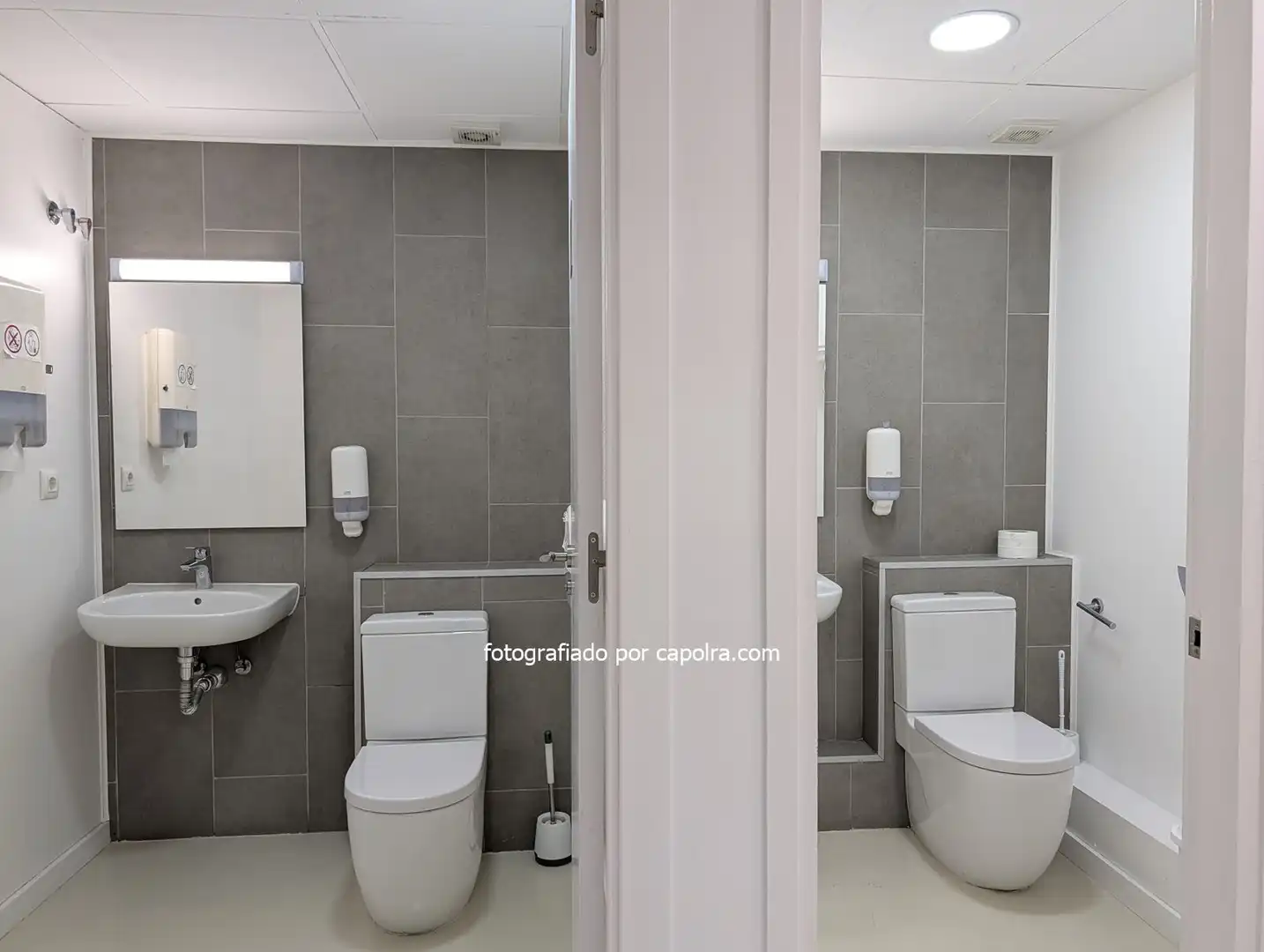Baño de Oficina de alquiler en Barcelona con Aire acondicionado y Calefacción