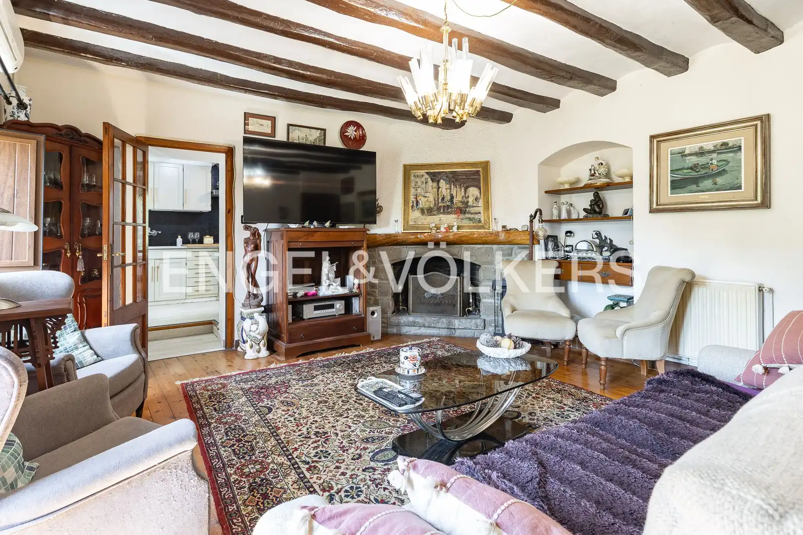 Sala de estar de Casa o chalet en venta en Castellbell i el Vilar con Calefacción