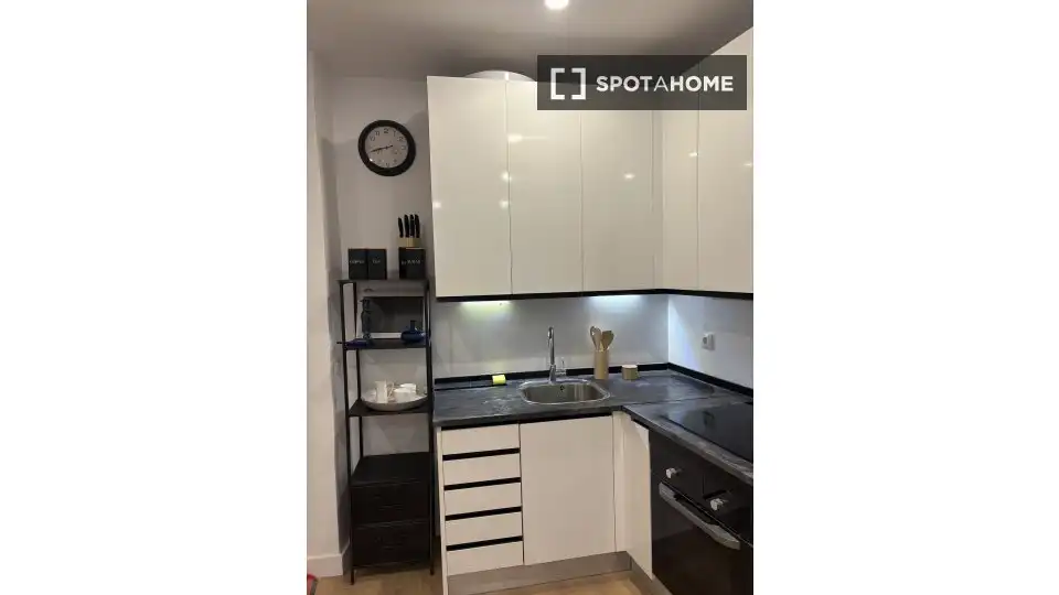 Kitchen of Apartments for share in Madrid  with Air Conditioner, Heating and Terrace