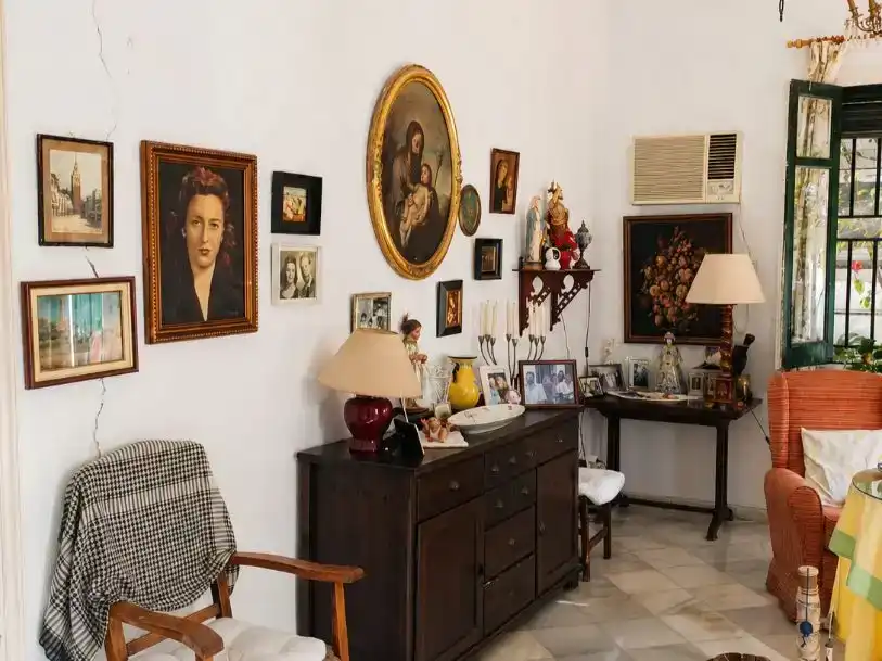 Living room of Flat for sale in Sevilla  with Private garden