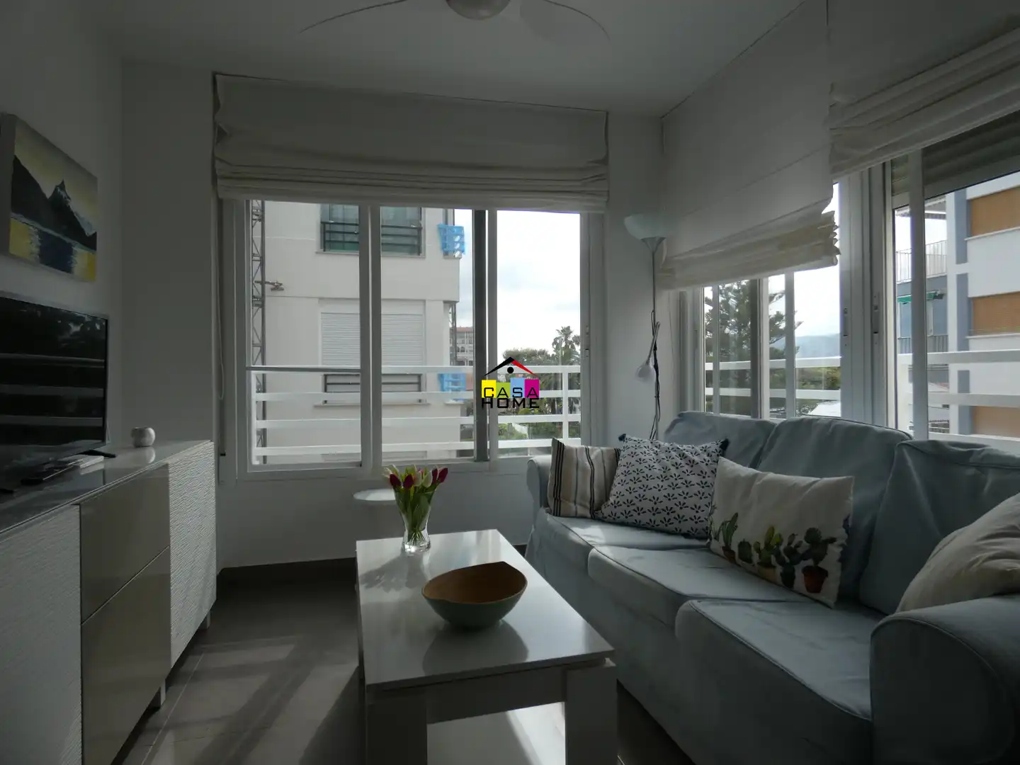 Sala de estar de Apartamento en venta en Benicasim / Benicàssim con Aire acondicionado, Amueblado y Piscina comunitaria