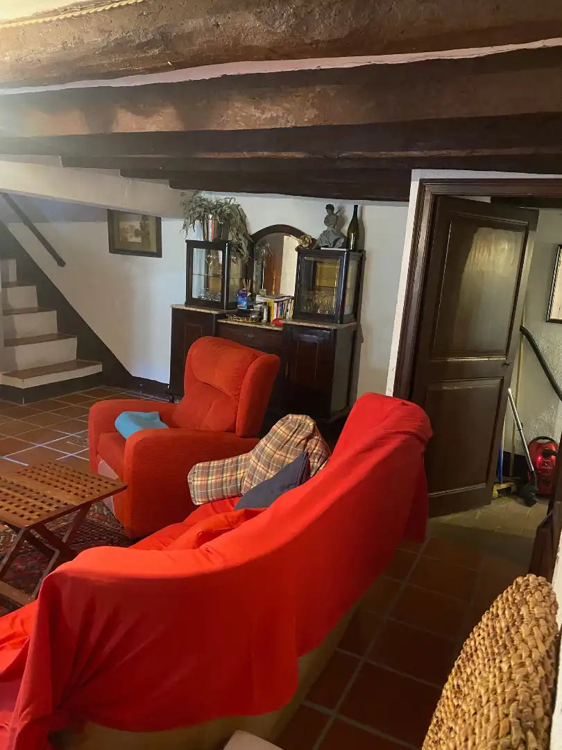 Sala de estar de Finca rústica en venta en Riudecanyes con Calefacción, Terraza y Amueblado