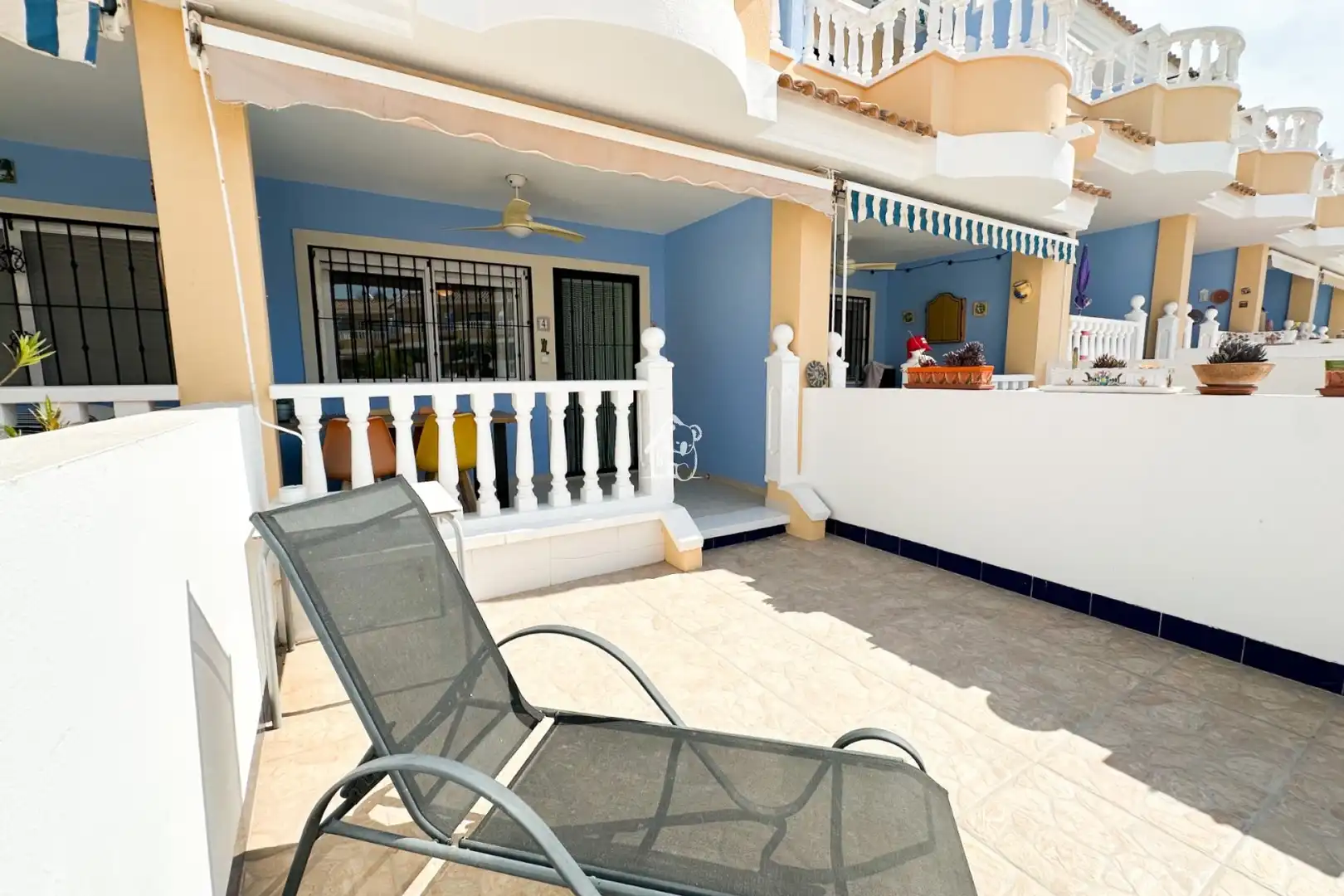 Terraza de Apartamento de alquiler en Rojales con Aire acondicionado, Terraza y Piscina