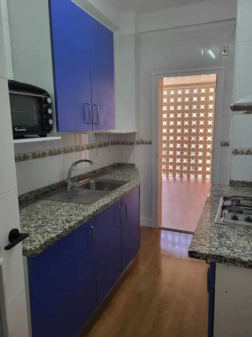 Kitchen of Flat for rent in Granada  with Air Conditioner, Heating and Parquet flooring