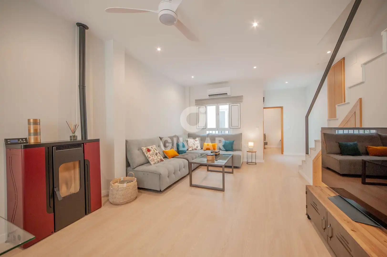 Wohnzimmer von Maisonette zur Miete in Sevilla mit Heizung, Möbliert und Balkon