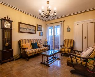 Living room of Flat for sale in Gijón   with Parquet flooring, Terrace and Storage room