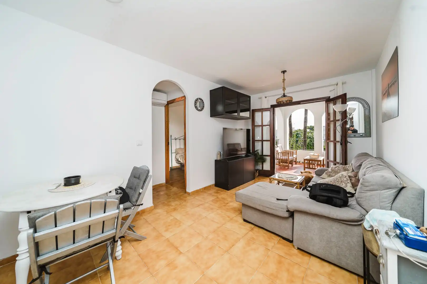 Sala d'estar de Apartament de lloguer en Santiago de la Ribera