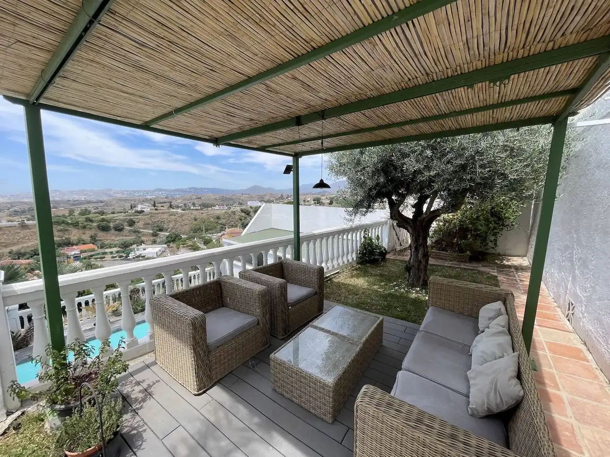 Terrassa de Casa adosada en venda en Mijas amb Jardí privat, Terrassa i Piscina
