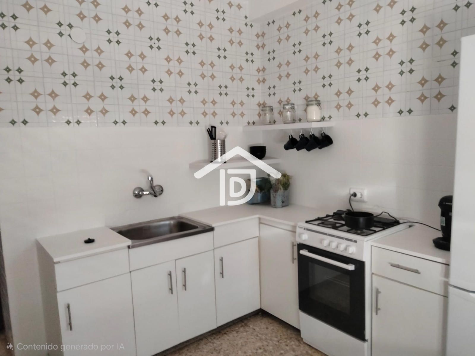 Cocina de Piso de alquiler en Moncofa con Terraza, Amueblado y Lavadora