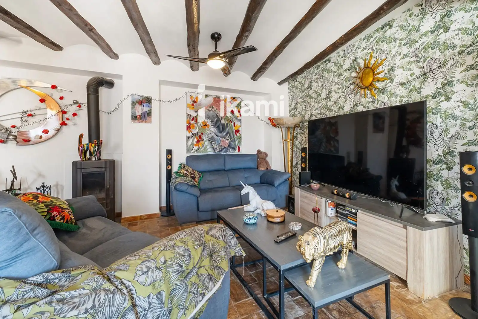 Sala d'estar de Casa o xalet en venda en L'Ametlla de Mar  amb Terrassa, Traster i Piscina