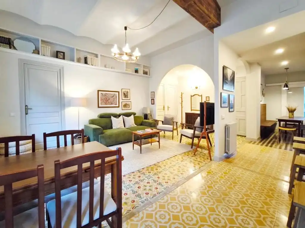 Wohnzimmer von Wohnung zum Verkauf in Campdevànol mit Heizung, Terrasse und Möbliert