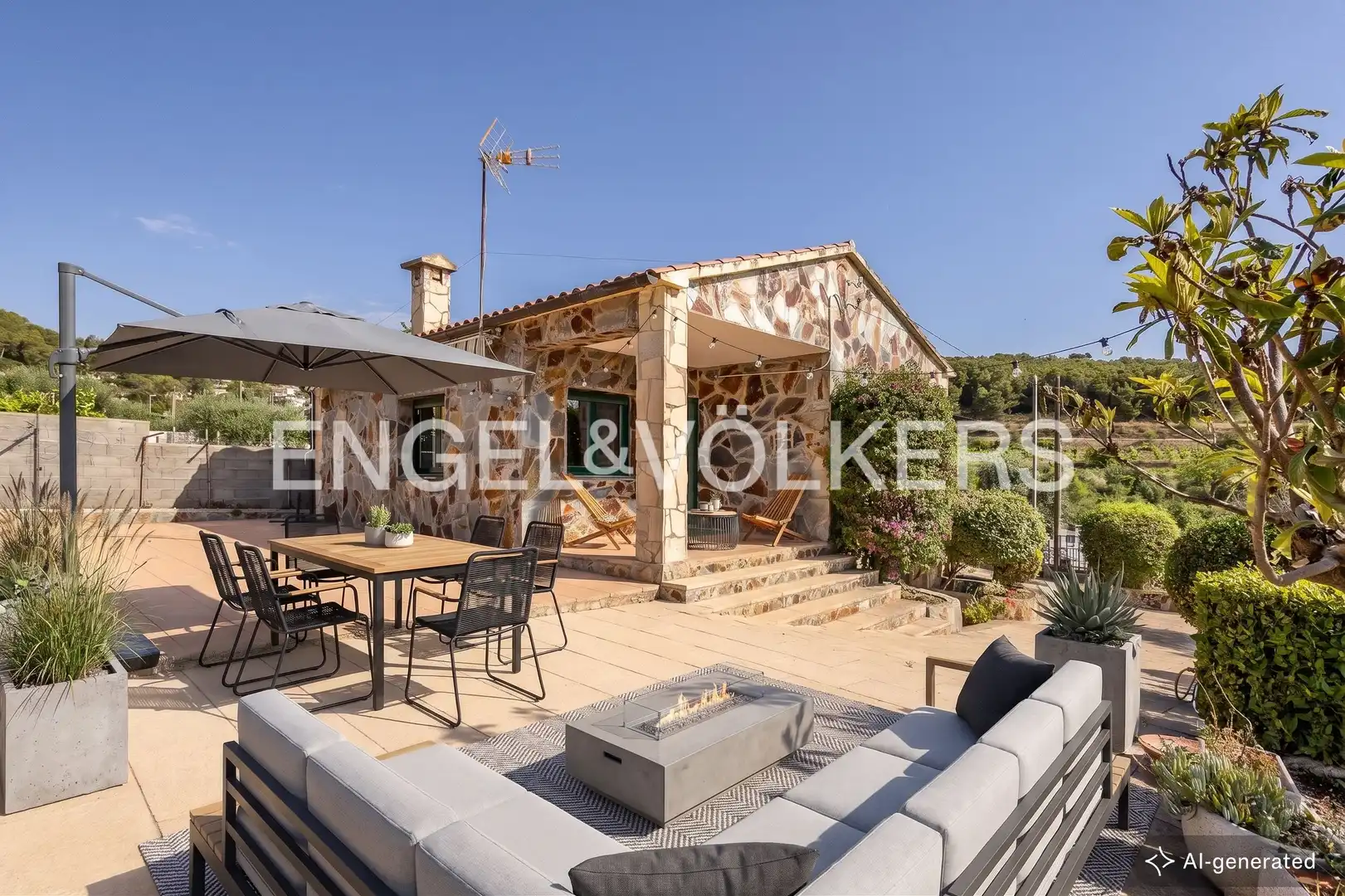 Terrassa de Casa o xalet en venda en Font-rubí amb Calefacció, Jardí privat i Traster