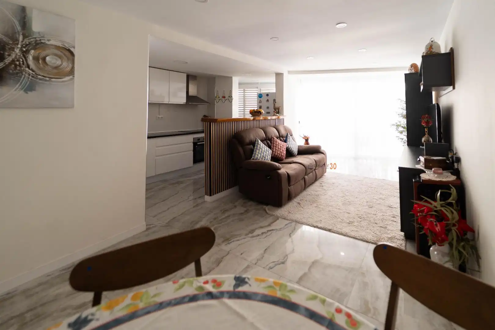 Sala de estar de Piso en venta en Benidorm con Aire acondicionado, Terraza y Amueblado