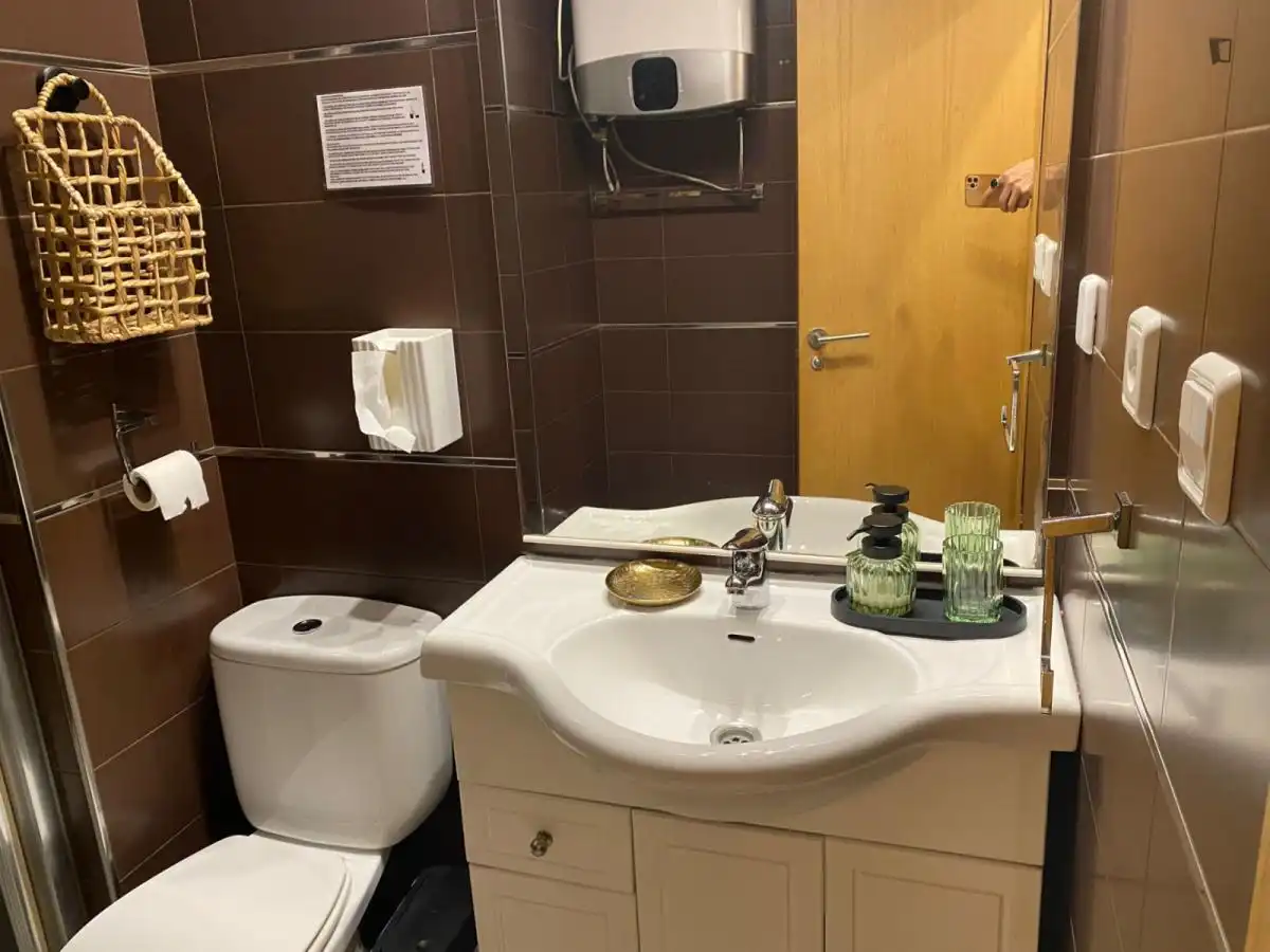 Bathroom of Apartments for rent in Madrid  with Air Conditioner, Furnished and Oven