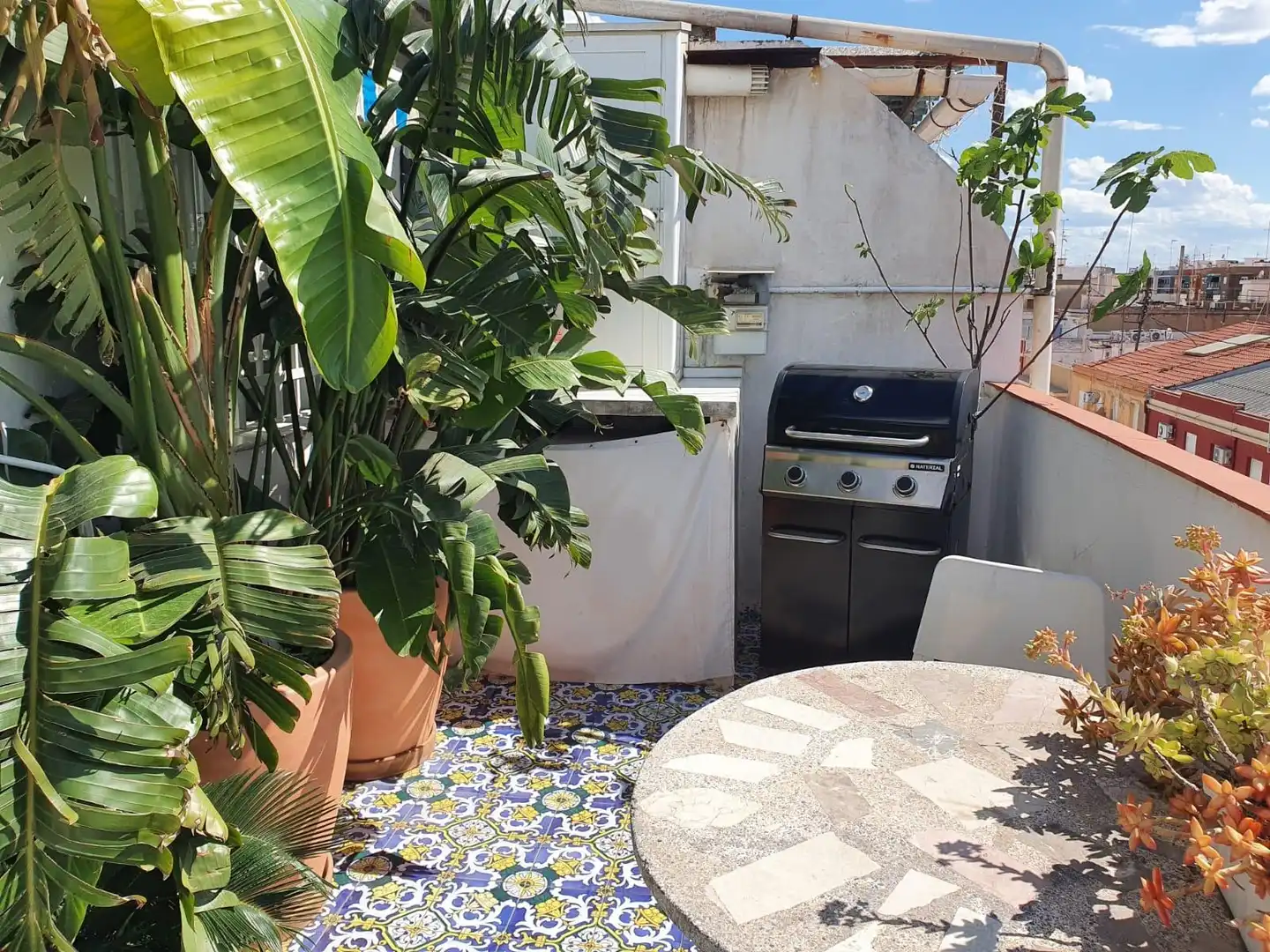 Terrassa de Àtic de lloguer en Valencia amb Calefacció, Terrassa i Moblat