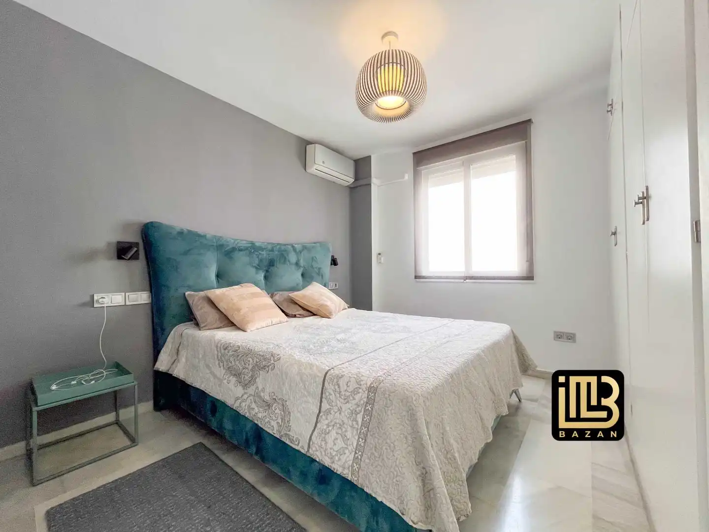 Schlafzimmer von Wohnung zur Miete in Málaga mit Klimaanlage, Heizung und Möbliert
