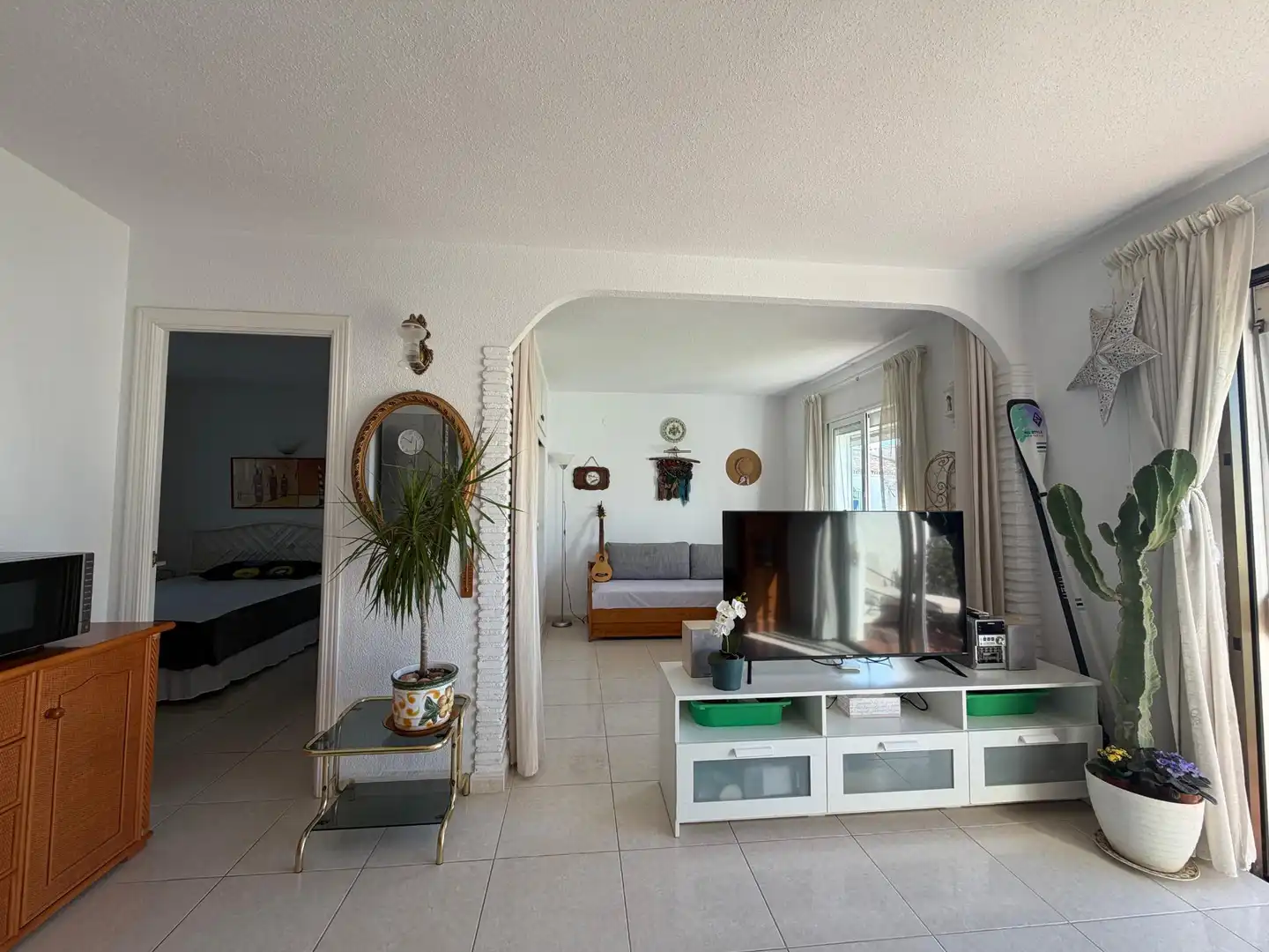 Living room of Flat for sale in Mijas  with Private garden, Terrace and Community pool