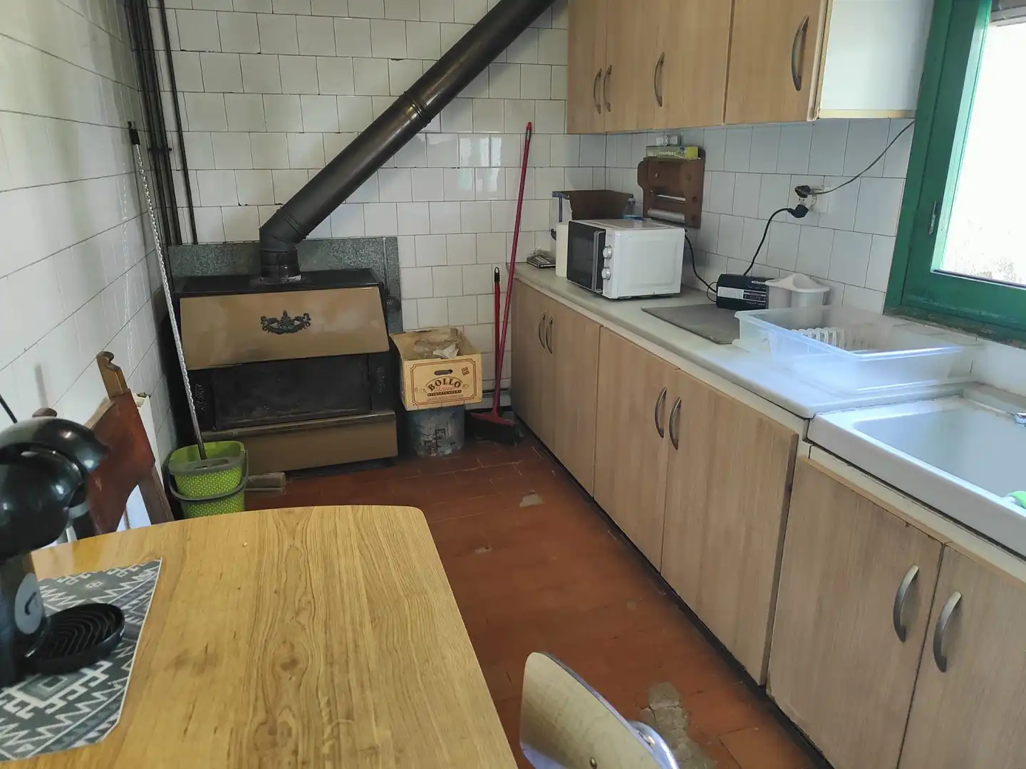 Cocina de Finca rústica en venta en Bescanó con Terraza