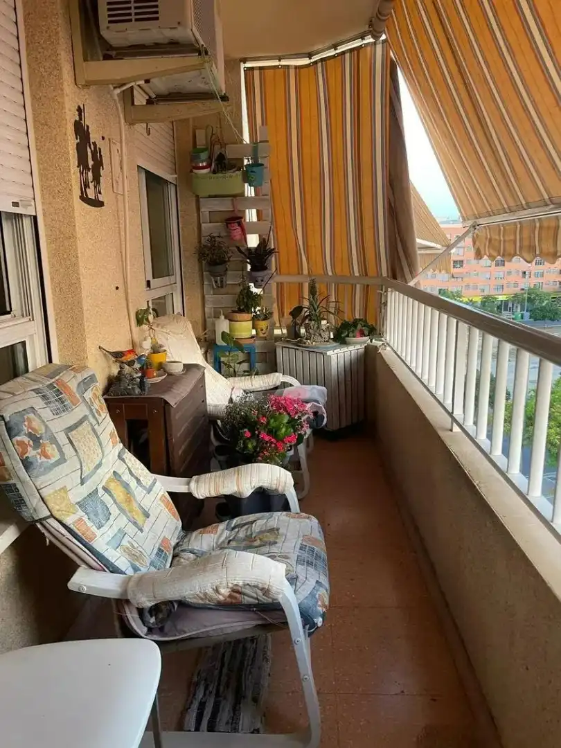 Balcony of Flat for sale in Alicante / Alacant  with Air Conditioner, Heating and Parquet flooring