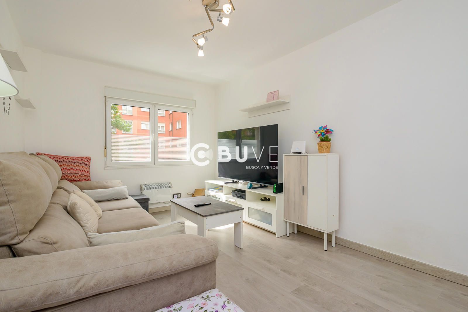 Living room of Flat for sale in Gijón   with Heating, Terrace and Storage room