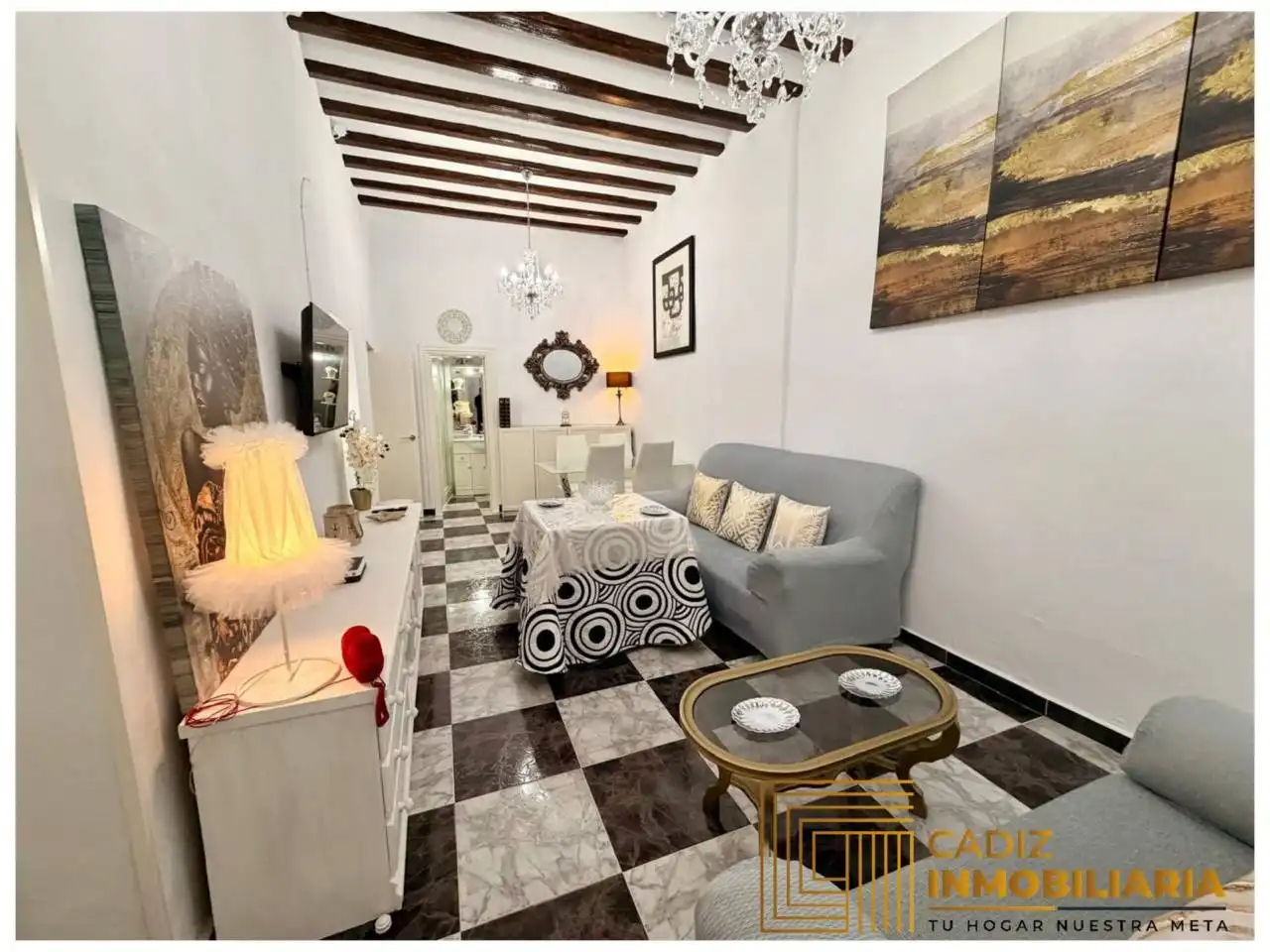 Wohnzimmer von Wohnung zum Verkauf in Cádiz