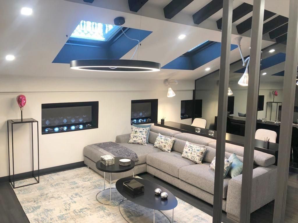 Sala d'estar de Dúplex de lloguer en  Valencia Capital amb Calefacció