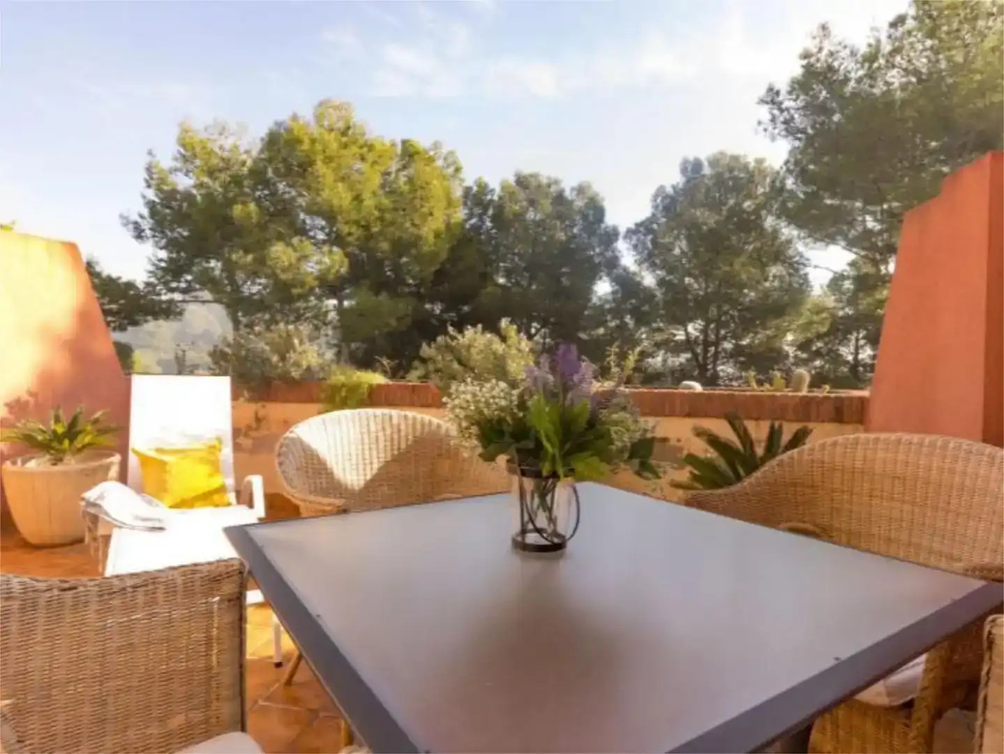Terrassa de Apartament de lloguer en Tarragona amb Aire condicionat, Jardí privat i Piscina