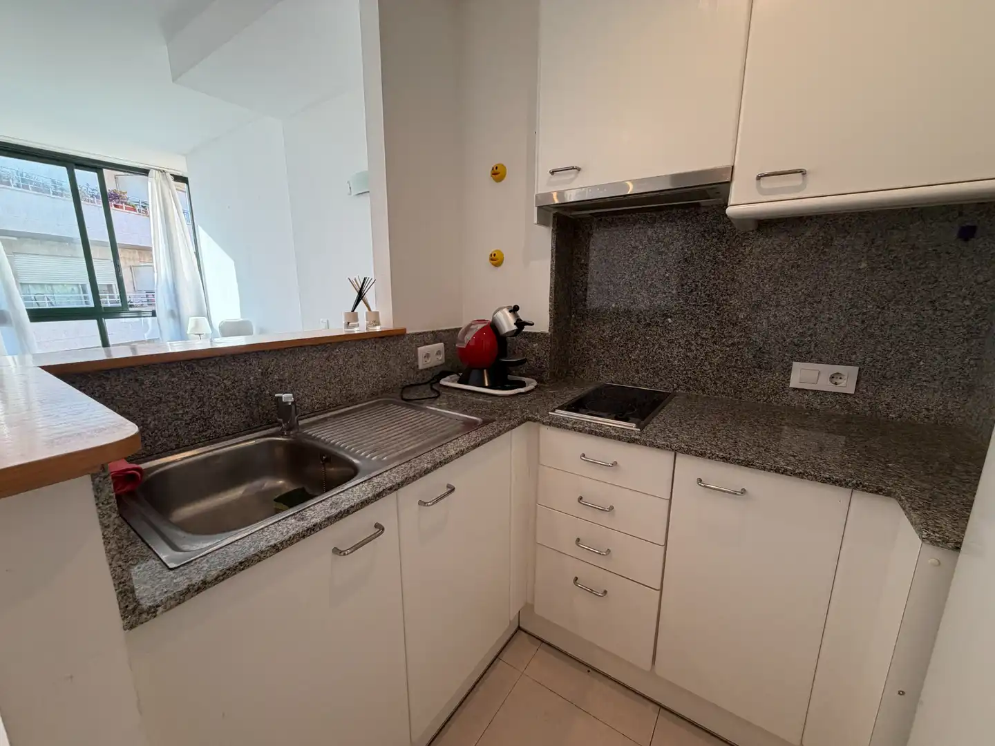 Küche von Wohnung zur Miete in Girona mit Heizung, Möbliert und Ofen