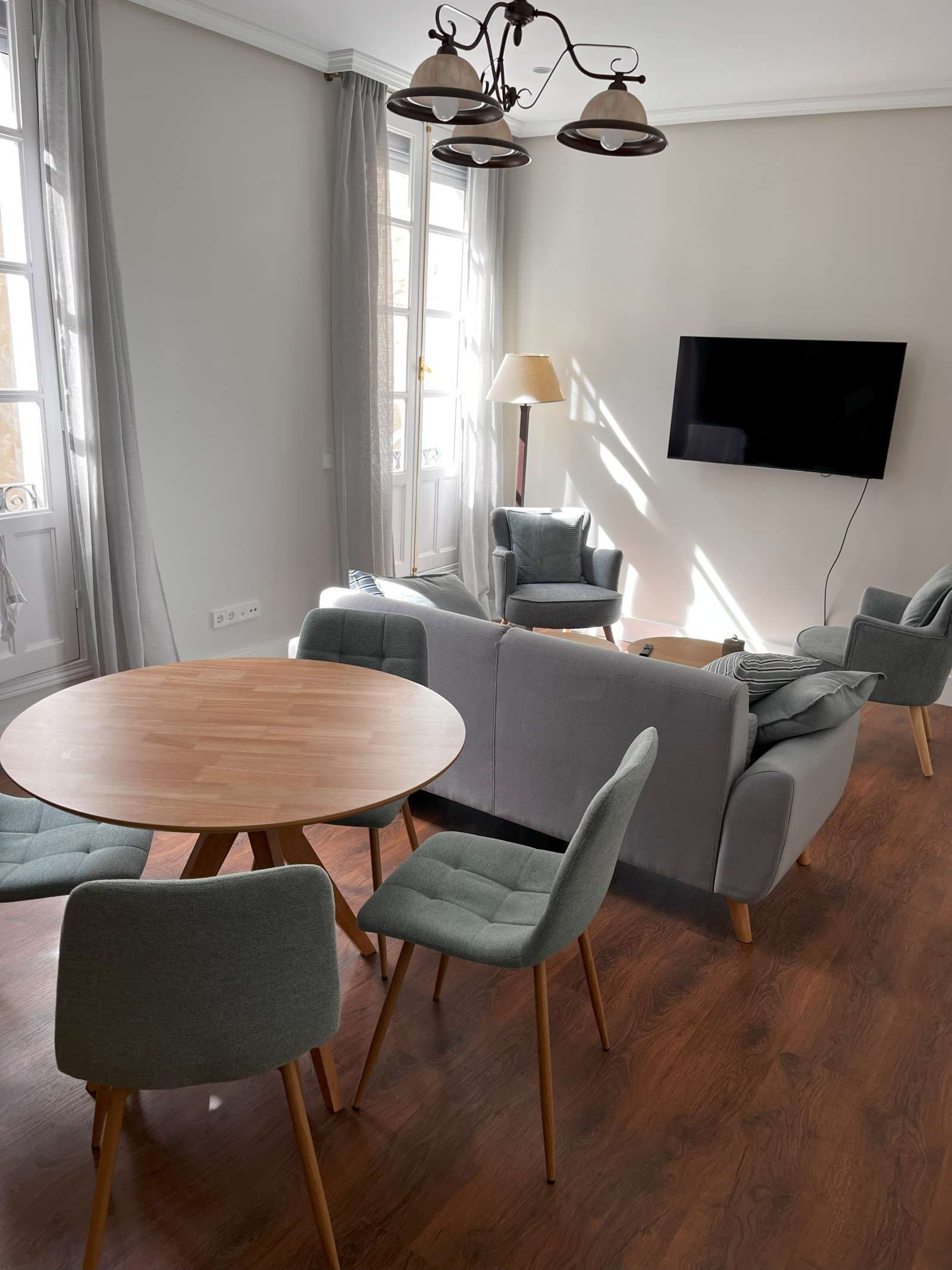 Sala d'estar de Apartament per a compartir en  Madrid Capital amb Aire condicionat i Terrassa