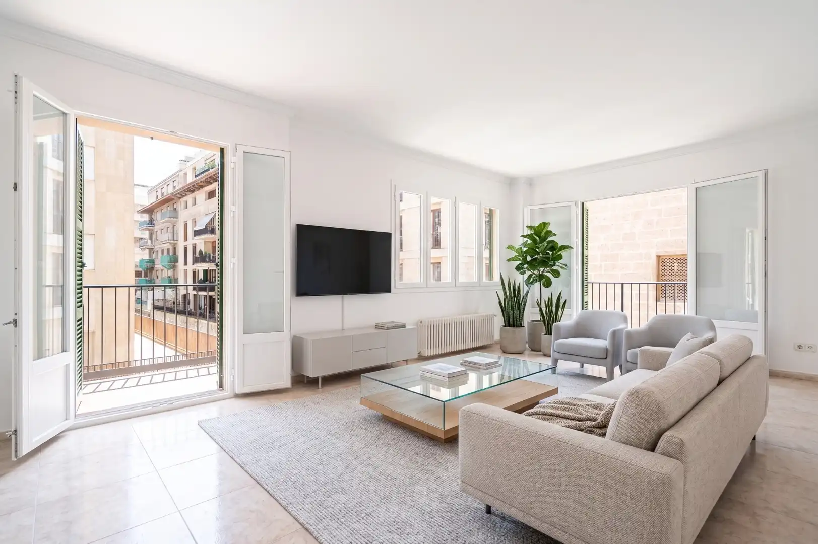 Sala d'estar de Pis en venda en  Palma de Mallorca amb Aire condicionat, Calefacció i Terrassa