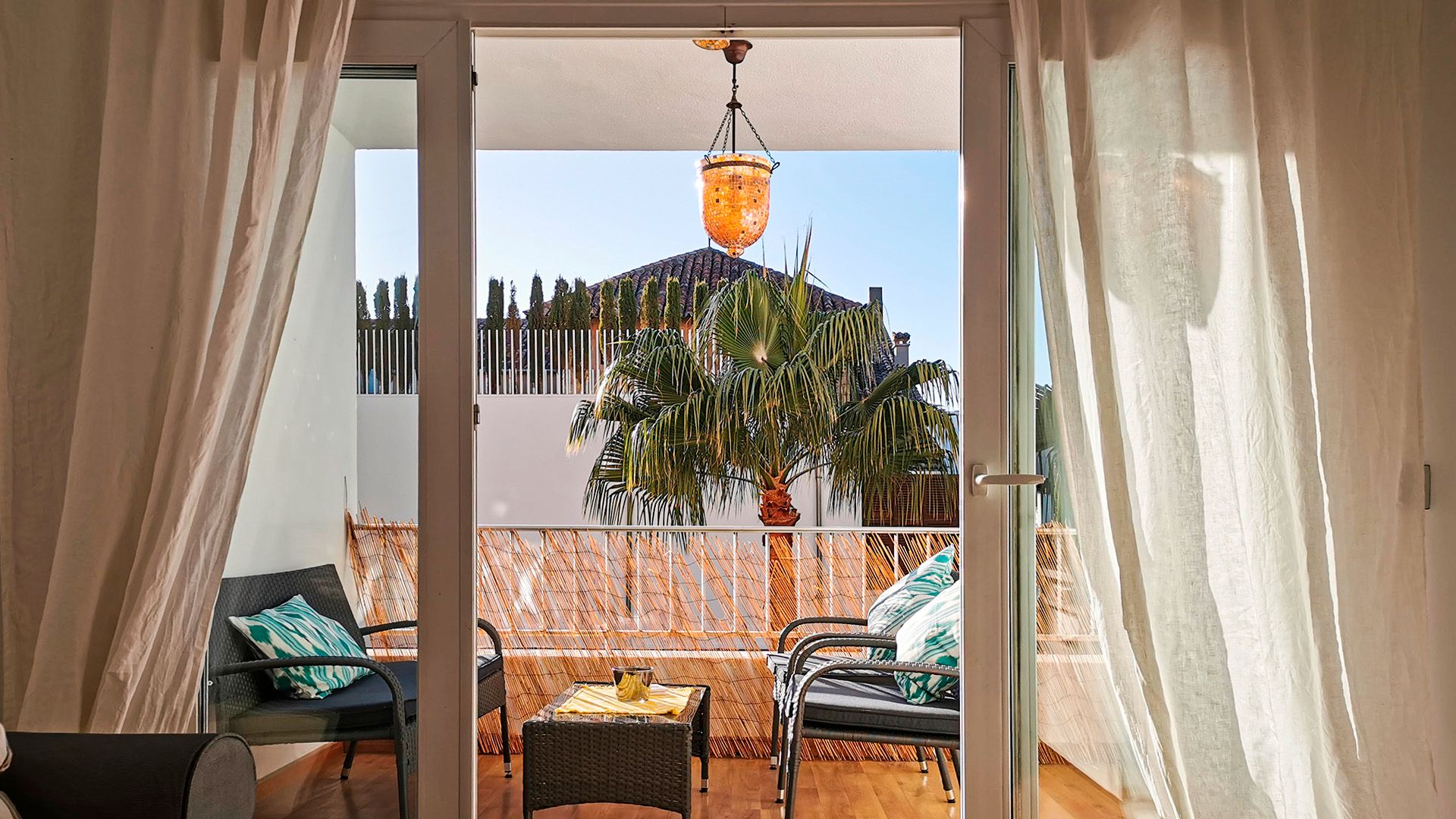 Terrassa de Apartament de lloguer en  Palma de Mallorca amb Aire condicionat i Moblat