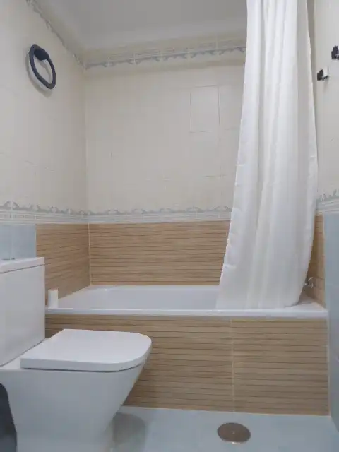 Bathroom of Apartments for rent in Málaga  with Air Conditioner, Furnished and Microwave
