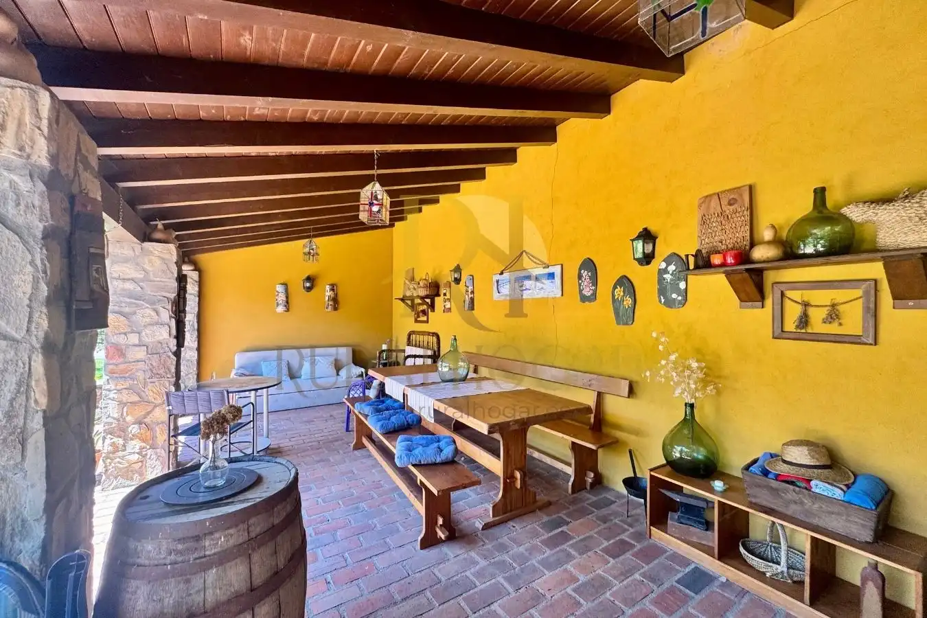 Terraza de Casa o chalet en venta en Santovenia de la Valdoncina con Calefacción, Jardín privado y Parquet
