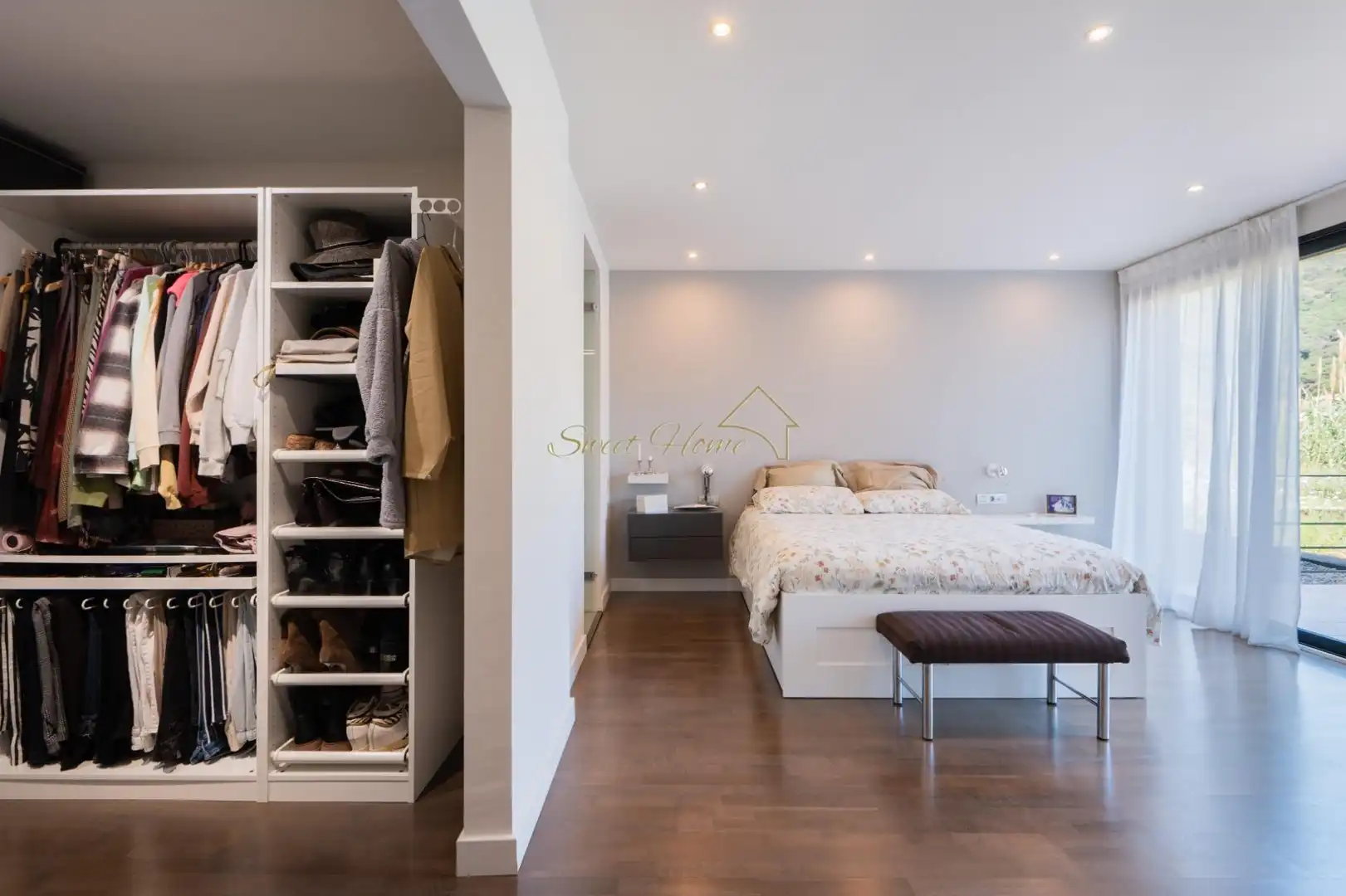 Schlafzimmer von Haus oder Chalet zum Verkauf in Alella mit Klimaanlage, Heizung und Privatgarten