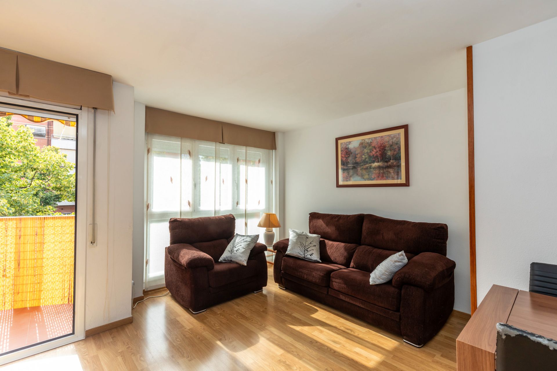 Sala d'estar de Pis en venda en Granollers amb Aire condicionat, Calefacció i Parquet