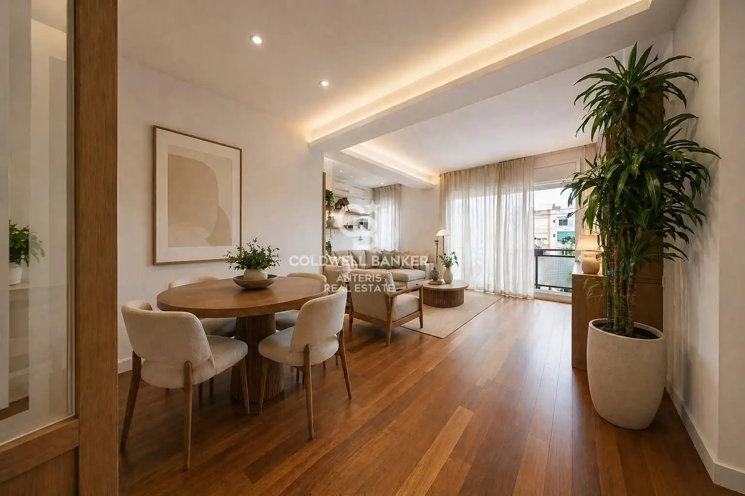 Sala de estar de Piso en venta en Barcelona con Aire acondicionado, Calefacción y Parquet