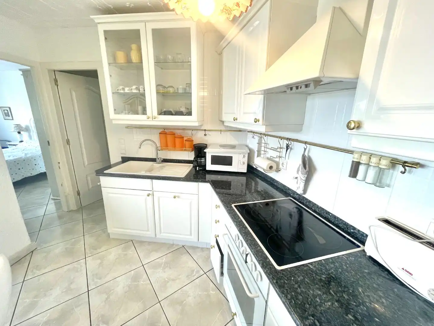 Kitchen of Flat for sale in Roses  with Terrace and Balcony