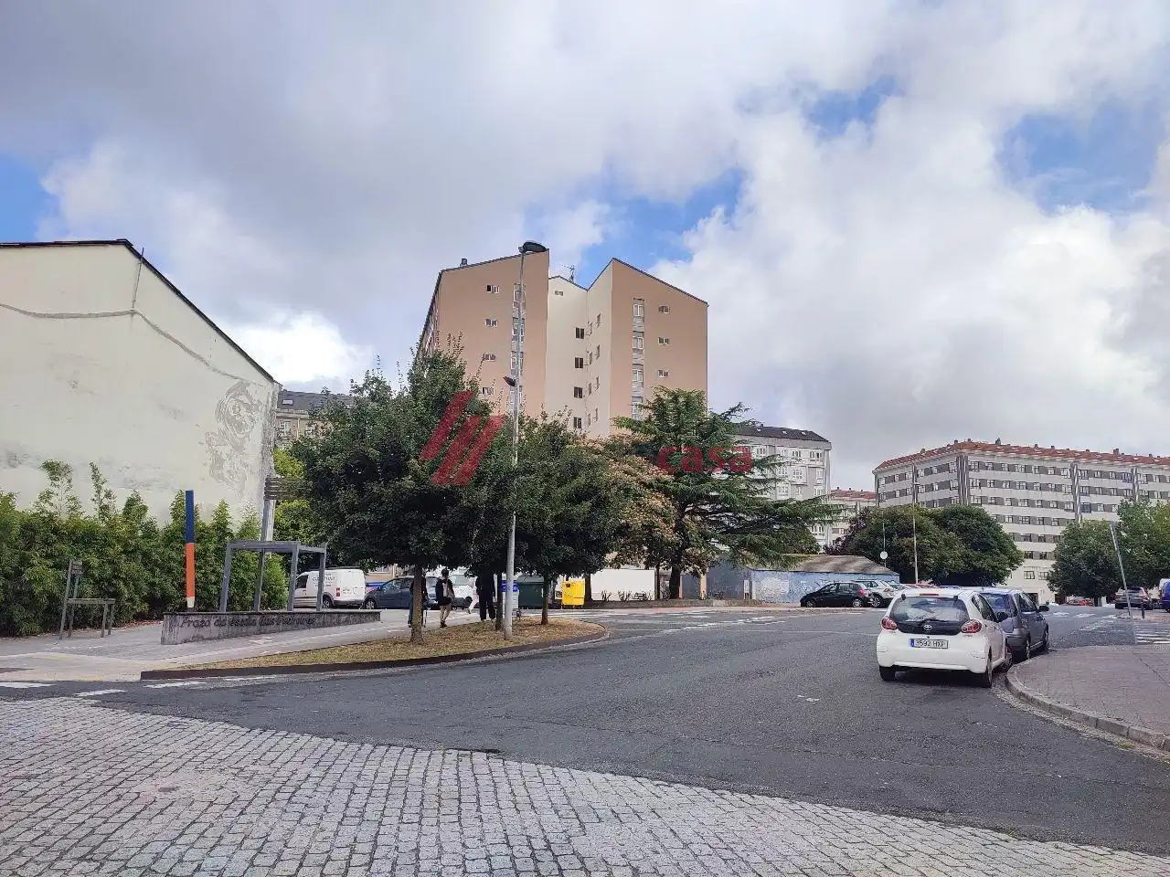 Außenansicht von Wohnung zur Miete in Ferrol mit Heizung, Parkett und Terrasse