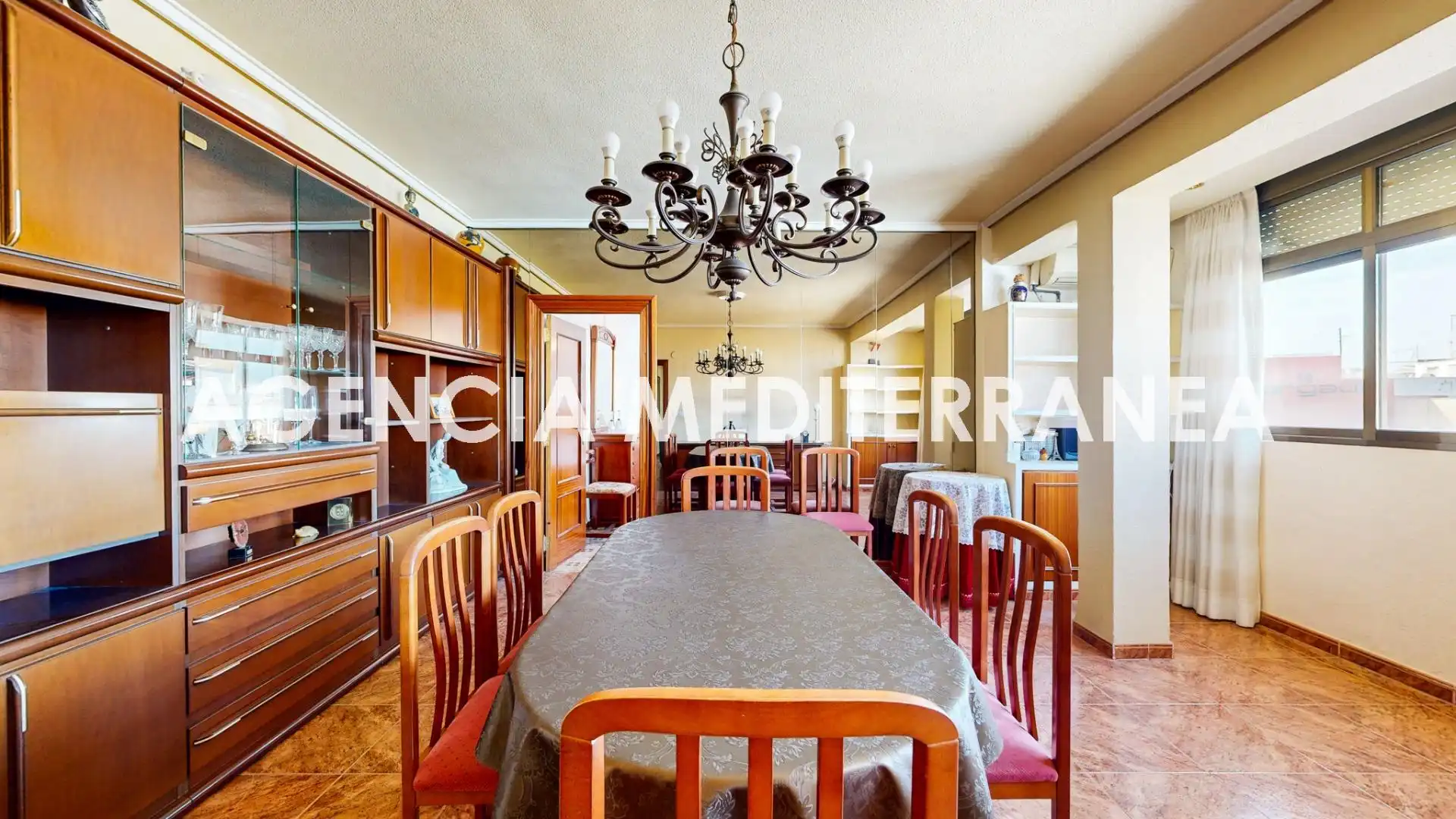 Dining room of Flat for sale in Valencia  with Air Conditioner and Balcony