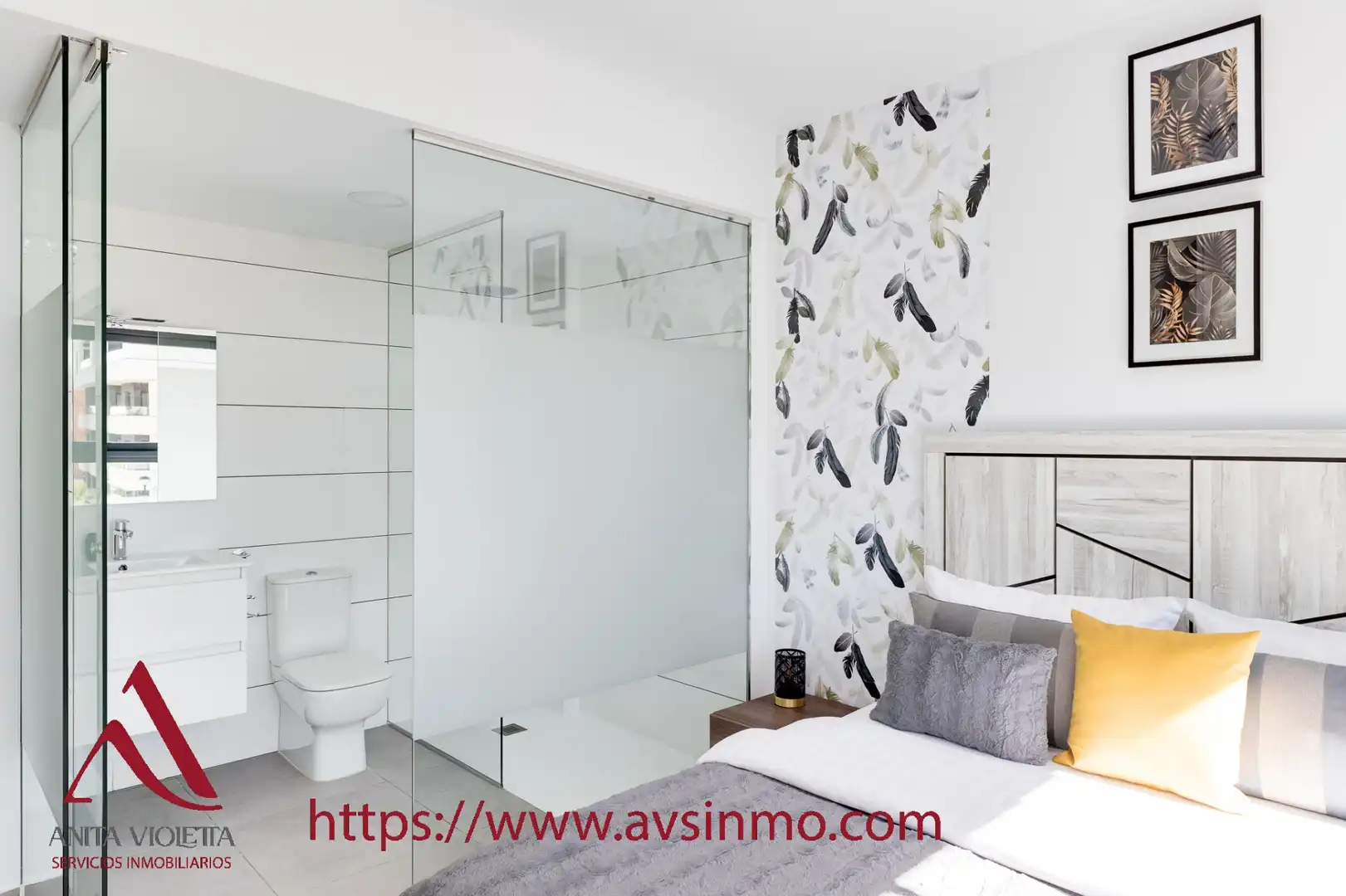 Baño de Apartamento de alquiler en Orihuela con Aire acondicionado, Amueblado y Horno
