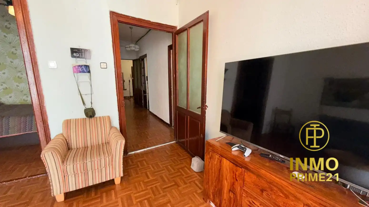 Sala de estar de Piso en venta en Santander con Calefacción, Parquet y Amueblado