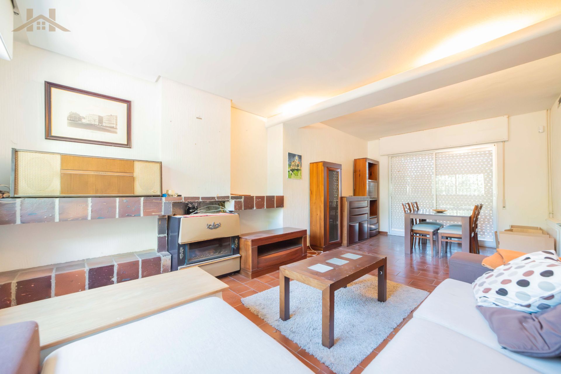 Living room of Single-family semi-detached for sale in Colmenar Viejo  with Heating, Private garden and Parquet flooring