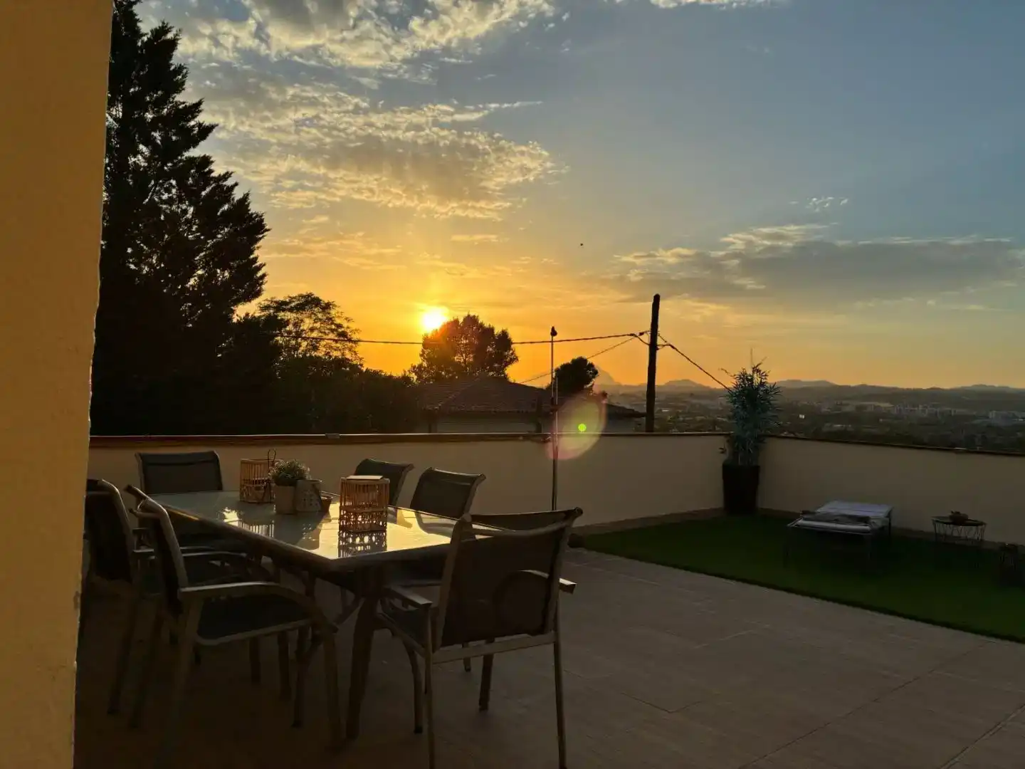 Terrasse von Country house zur Miete in Sant Cugat del Vallès mit Klimaanlage, Privatgarten und Abstellraum