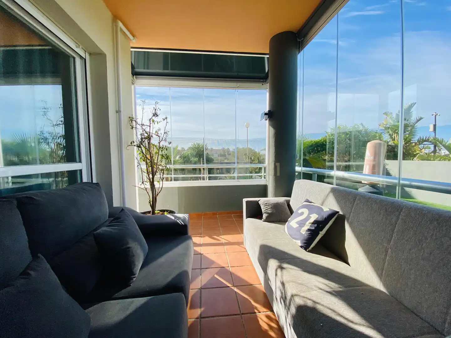 Terraza de Apartamento en venta en El Ejido con Jardín privado