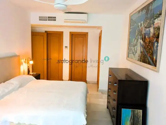 Bedroom of Apartments for rent in Sotogrande  with Air Conditioner, Heating and Terrace