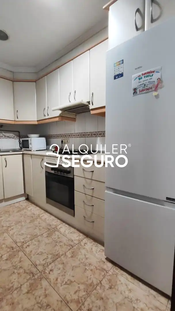 Kitchen of Flat for rent in Madrid  with Air Conditioner, Terrace and Furnished
