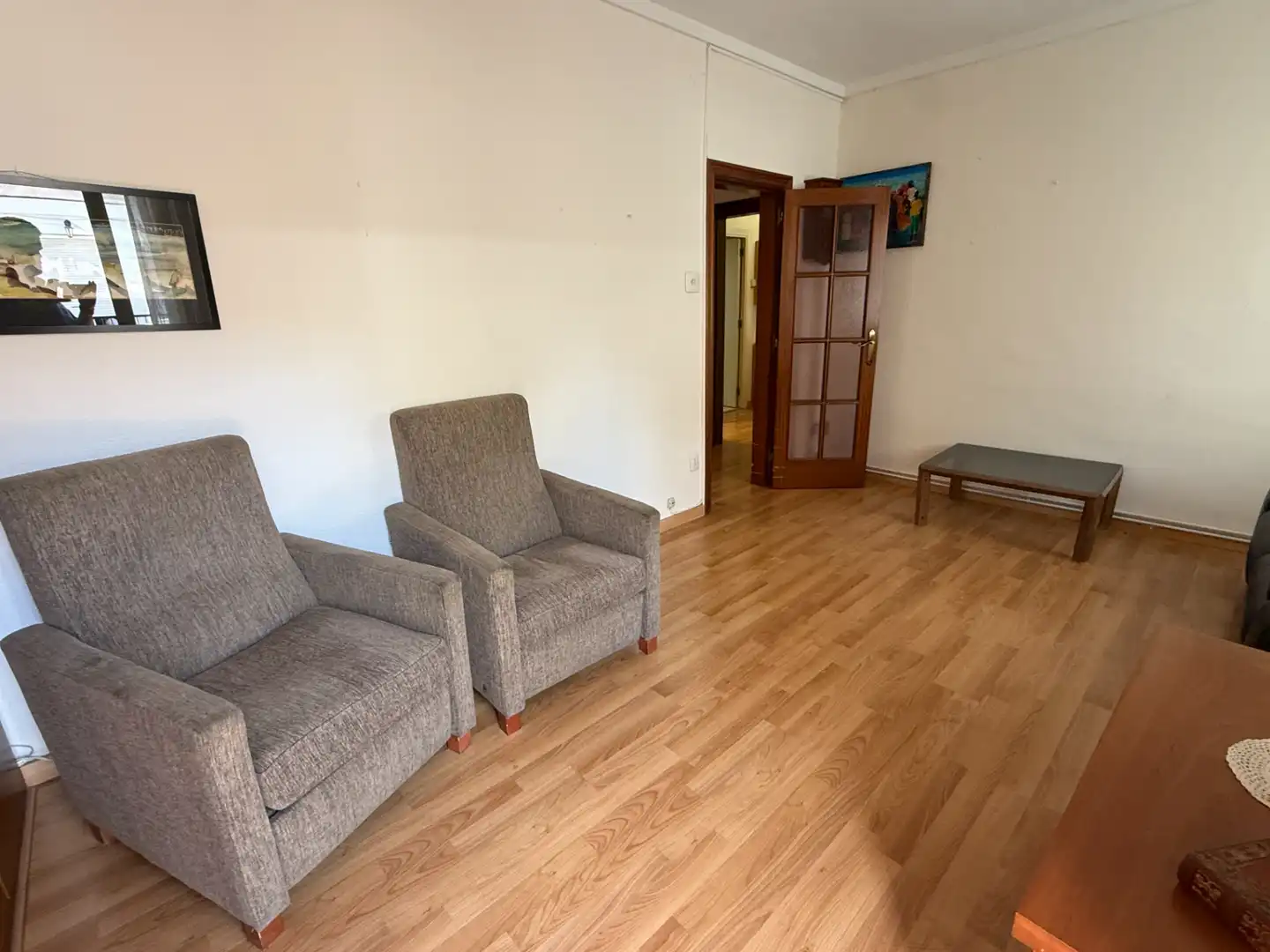 Sala d'estar de Pis en venda en Barcelona amb Aire condicionat, Calefacció i Parquet