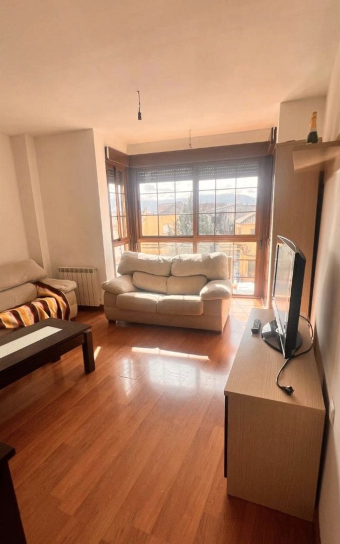 Living room of Flat for sale in Las Gabias  with Terrace, Furnished and Balcony