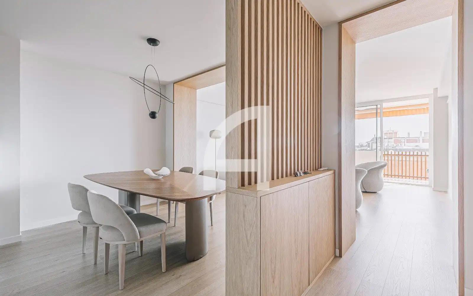 Dining room of Flat for sale in Barcelona  with Air Conditioner, Heating and Parquet flooring